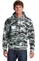Port & Company Adult Unisex Core 7.8-ounce, 50/50 Cotton Poly Fleece Camo Pullover Hooded Sweatshirt